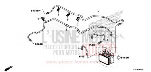 KOTFLUEGEL, HINTEN CBR300RAF de 2015